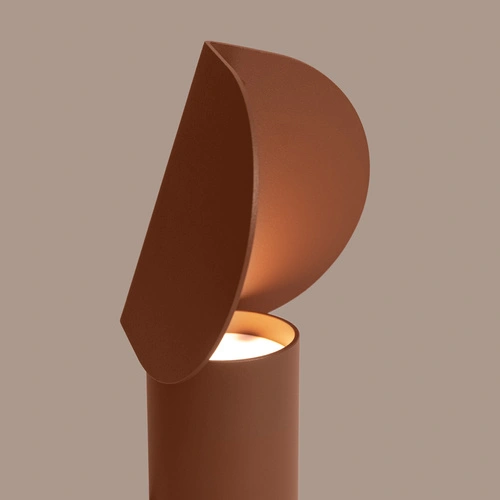 Lampa biurkowa LED BISCUIT mocca nowoczesna aluminiowa na biurko