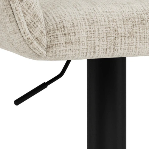 Hoker Eddie beżowy obrotowy z podłokietnikami do kuchni regulowany