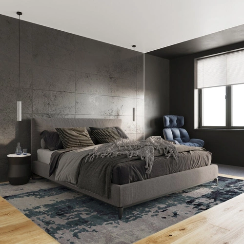 Lampa wisząca LUVO 2 szara betonowa nowoczesna nad wyspę do kuchni i salonu