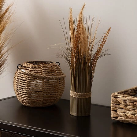 Sztuczne zboża James 35 cm żółte boho dekoracyjne do wazonu do salonu Atmosphera