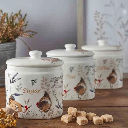 PK - Pojemnik na cukier, Country Hens