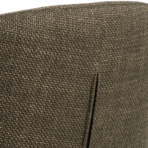 Krzesło tapicerowane Eleonor Actona oliwkowe z podłokietnikami do jadalni nowoczesne