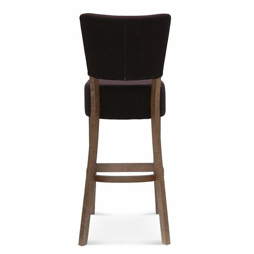 Hoker drewniany z oparciem Tulip.2 FAMEG personalizowany, nowoczesny, skórzany do kuchni