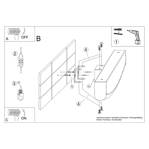 Nowoczesny kinkiet ścienny LED JORUN biały 60 cm do sypialni i salonu nad lustro