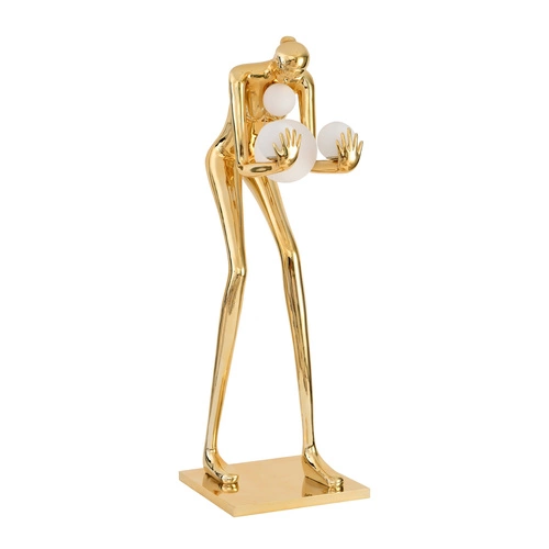 Lampa podłogowa WOMAN-2 GOLD złoty  połysk 190 cm