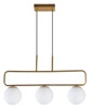 Lampa wisząca Jove mosiądz 3x20W G9  klosz biały