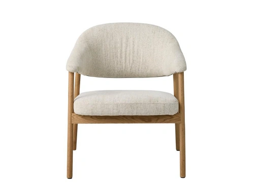 Fotel do salonu Elk Harmony 110 piaskowy skandynawski dąb naturalny