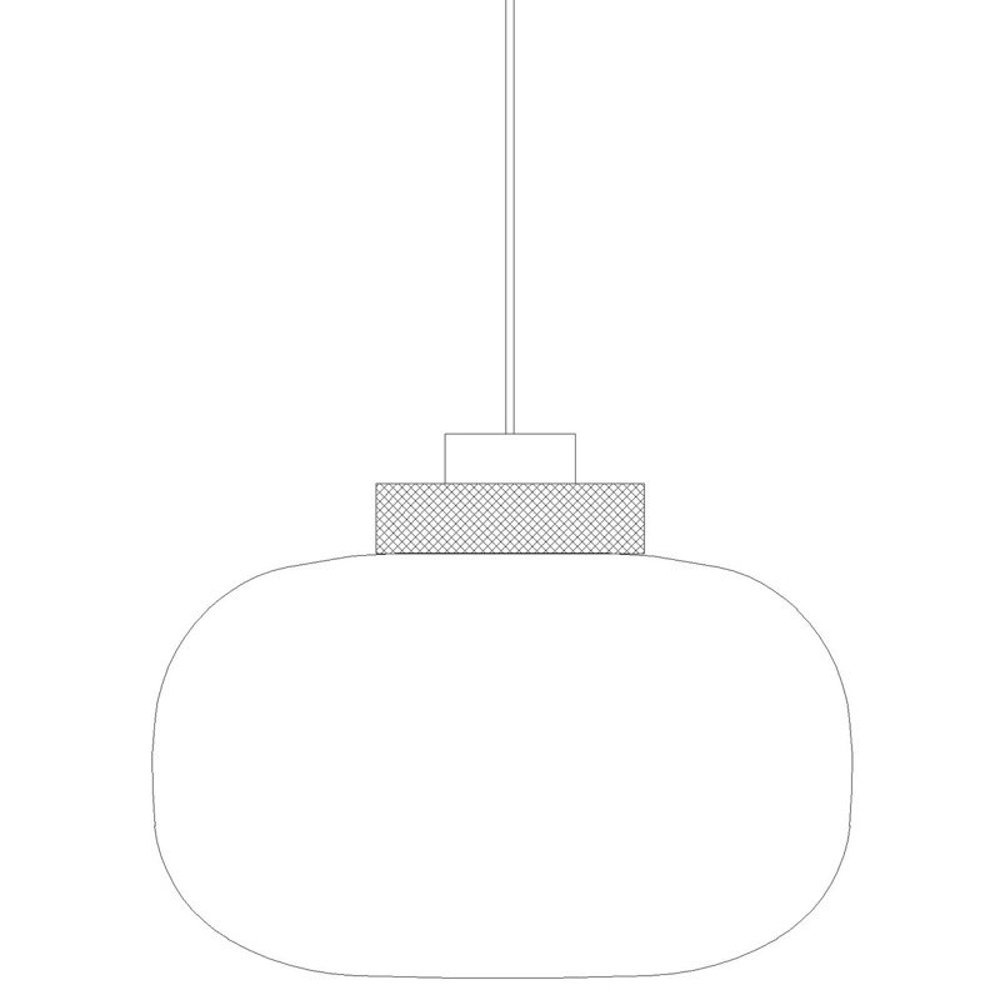 Lampa wisząca BOOM LED bursztynowo złota35 cm