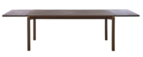 Dodatkowy blat Arun espresso 95x50 cm wkładka do stołu z forniru dębowego