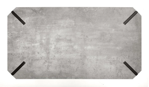 Stolik kawowy Lofty prostokątny szary betonowy nowoczesny loftowy metalowy do salonu 110x60 cm