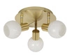 Lampa sufitowa Avila plafon 3x40W E14  mosiądz