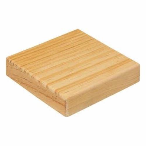 Kwadratowy szklany słoik 2L z sosnową pokrywką