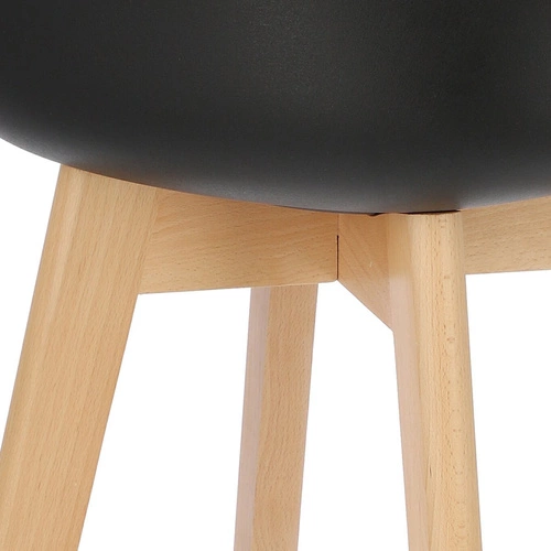 Stołek barowy Norden wood high czarny