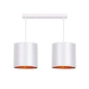 Lampa wisząca Atlanta biały 2x40W E27  abażur biały