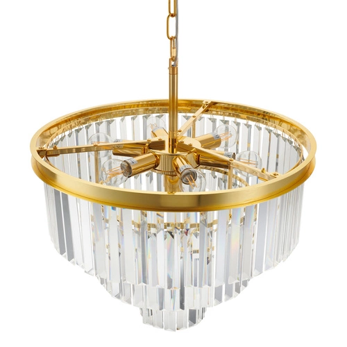 Lampa sufitowa SPLENDORE złota 50 cm glamour do salonu i jadalni Step into Design