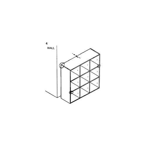 Regał z 9 półkami Kali biały Outlet