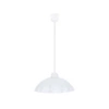 Lampa wisząca Alcara 1x60W E27 klosz  biały z wzorem