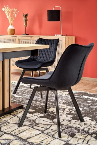 Stół rozkładany do jadalni Lamis 130-180x80 cm nowoczesny dąb artisan na jednej nodze Intesi