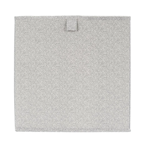 Intesi Cube pudełko materiałowe 30x30 szare jasne składane do regału Kallax na zabawki