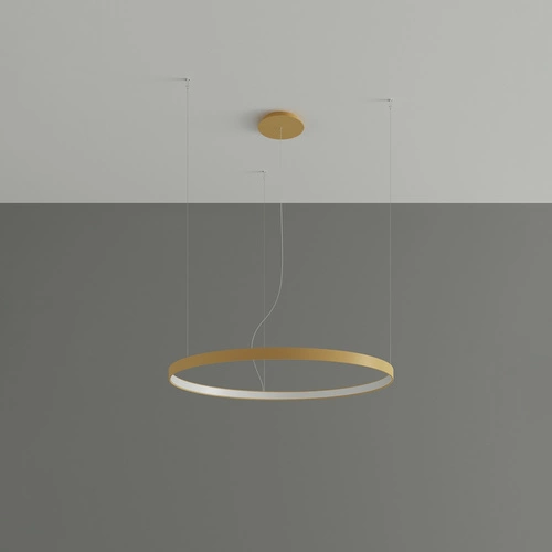 Żyrandol LED RIO 78 złoty nowoczesny do salonu i jadalni z rozproszonym światłem