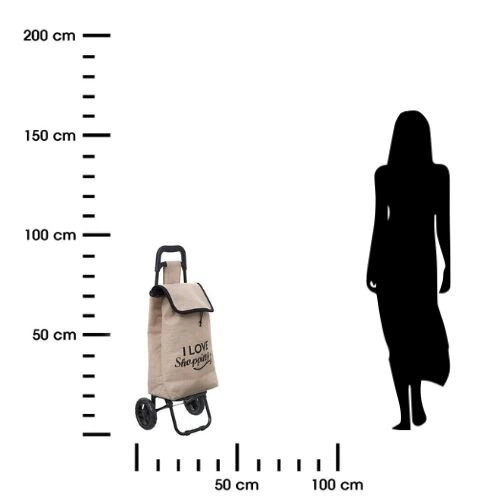 Wózek zakupowy Jute naturalny