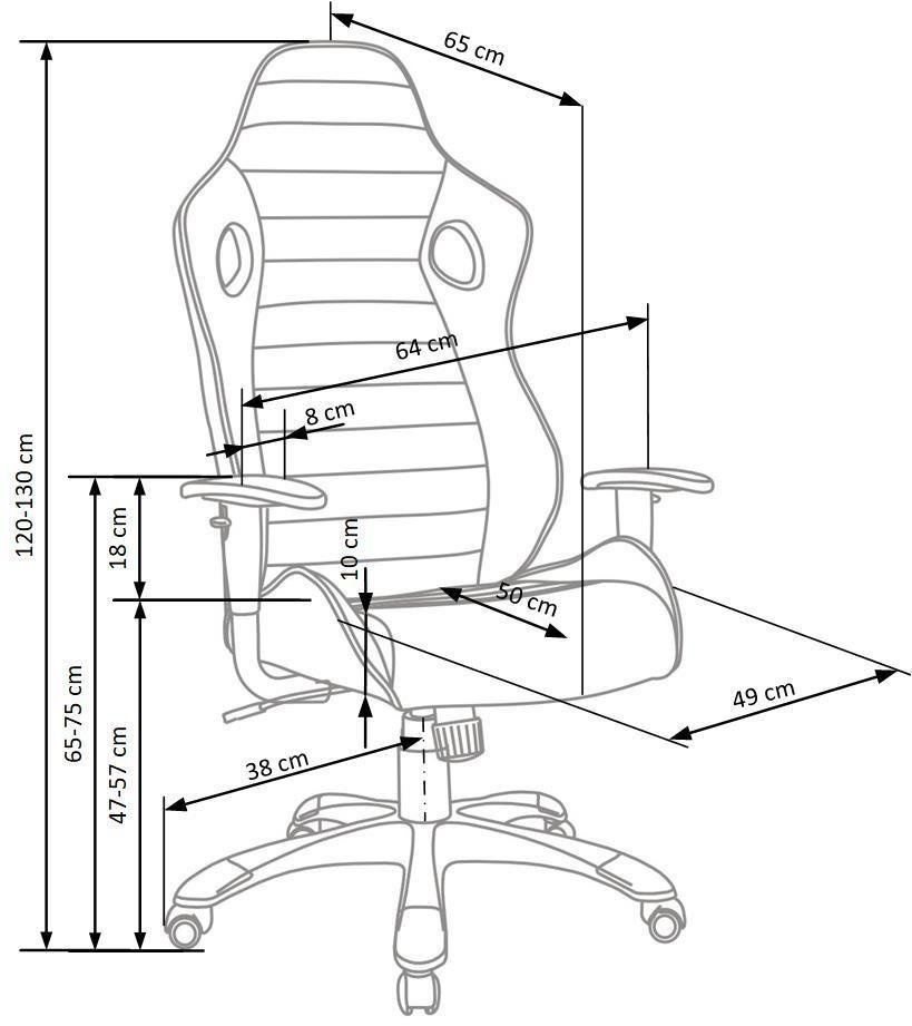 Fotel biurowy Glide szary/czarny