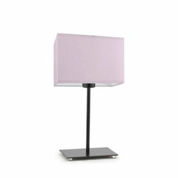 Lampka nocna do sypialni nowoczesna AMALFI fioletowa z abażurem metalowa LYSNE 40 cm