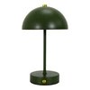 Lampka nocna LED bezprzewodowa Funghi zielona metalowa do sypialni z akumulatorem