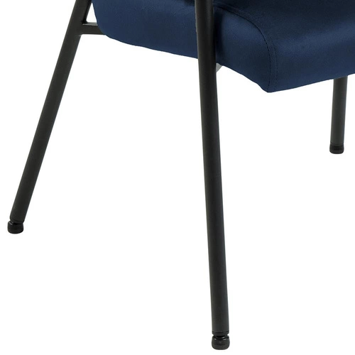 Fotel Lima granatowy tapicerowany