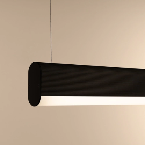 Lampa wisząca LED FARGE czarna nowoczesna regulowana do jadalni nad stół 120 cm