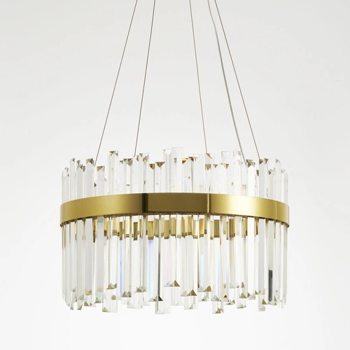 Żyrandol kryształowy LED ROYAL Step into Design złoty 50 cm do salonu i jadalni