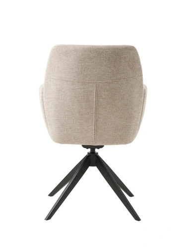 Krzesło obrotowe Roxana do jadalni tapicerowane z podłokietnikami