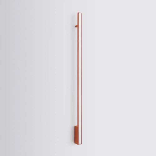 Kinkiet ścienny LED LAGOM 120 czerwony nowoczesny do salonu i sypialni aluminium Thoro