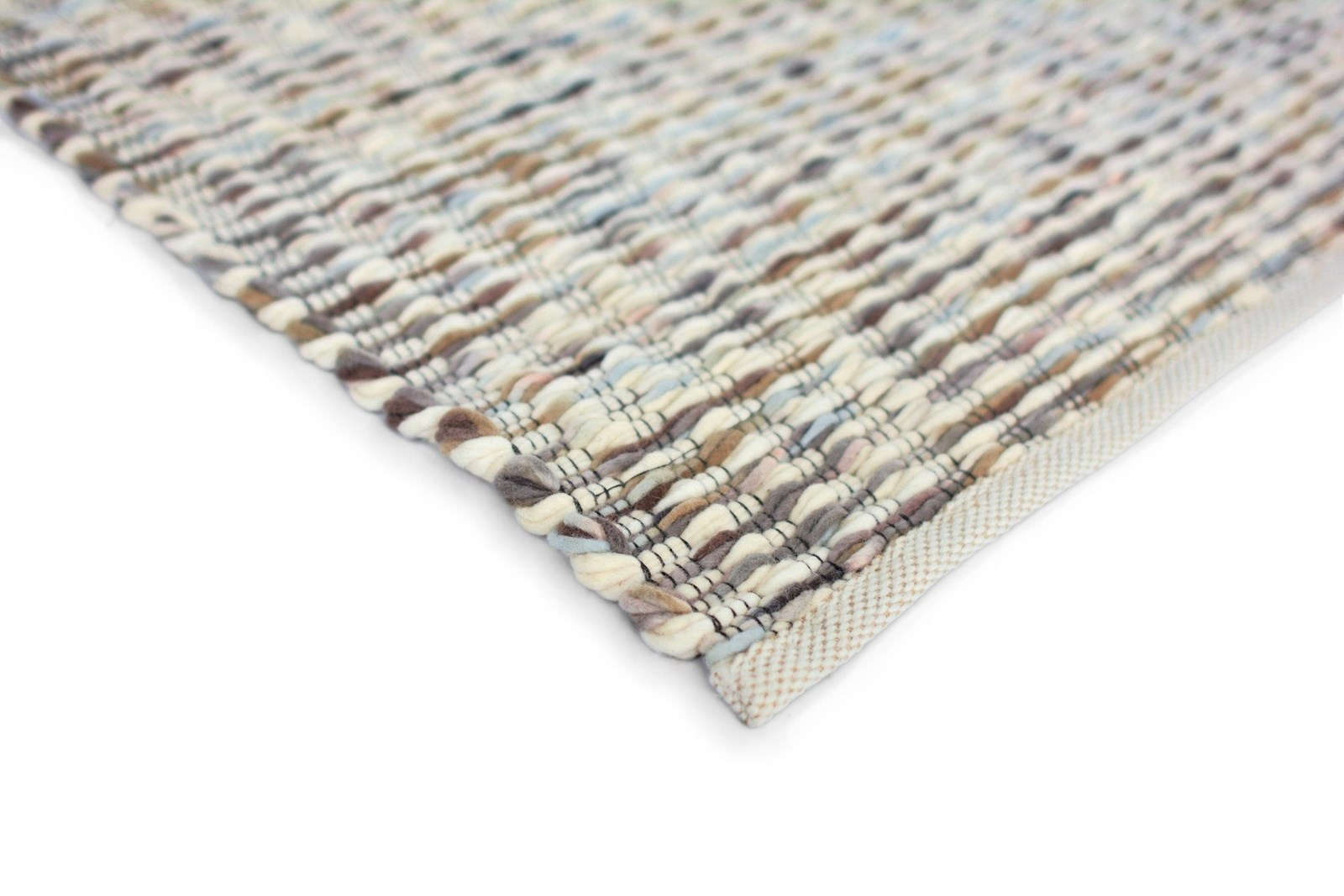 Dywan nowoczesny Grain niebieski 160x230 wełniany ręcznie tkany do salonu Carpets&More