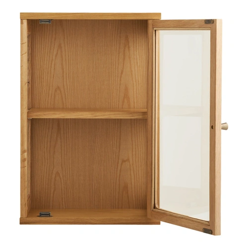 Zamora wisząca witryna szklana na alkohol do salonu dąb skandynawska