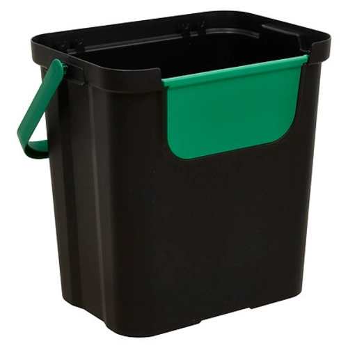 Zestaw 3 koszy na śmieci do segregacji 24L czarny składany kuchenny 5five simply smart