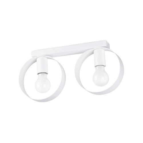 Plafon sufitowy TITRAN 2 biały nowoczesny metalowy do salonu i kuchni SOLLUX LIGHTING