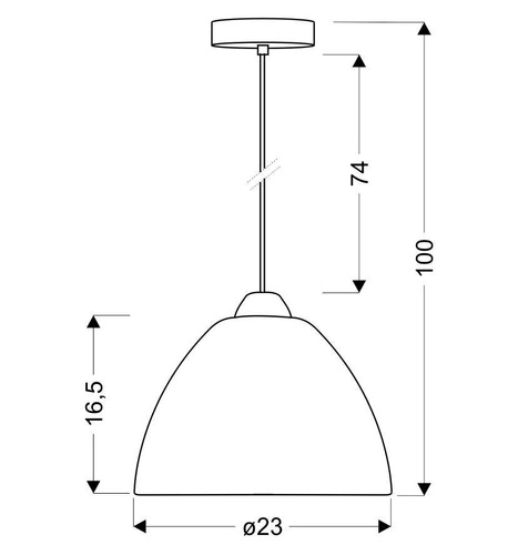Lampa wisząca Braid 230 1x60W E27 biały