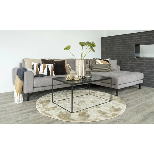 Stolik kawowy Vita prostokątny czarny loftowy 60x90 cm do salonu nowoczesny Intesi