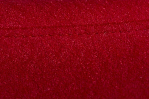 Podnóżek tapicerowany Jajo Soft inspirowany Egg czerwony obrotowy nowoczesny do salonu D2.DESIGN