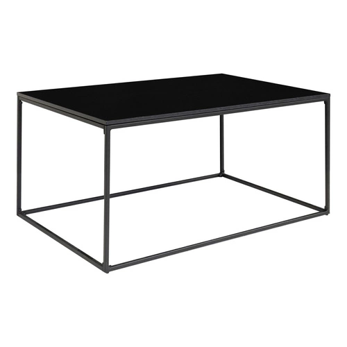 Stolik kawowy Vita prostokątny czarny loftowy 60x90 cm do salonu nowoczesny Intesi