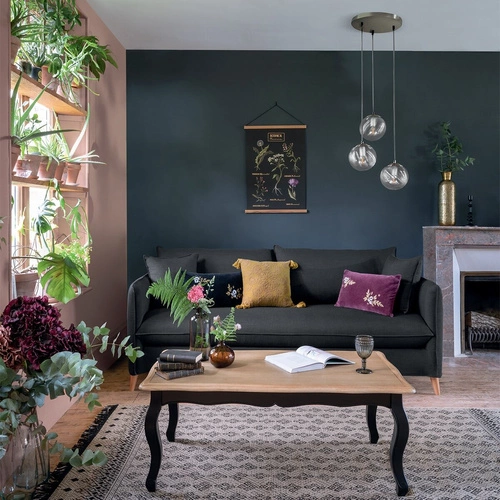 Lampa wisząca kula Night chrom szklana 3-punktowa do salonu i nad stół Atmosphera