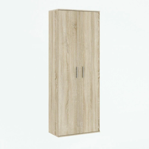 Szafa Tiles skandynawska z półkami dąb sonoma wąska do sypialni lub przedpokoju 70 cm