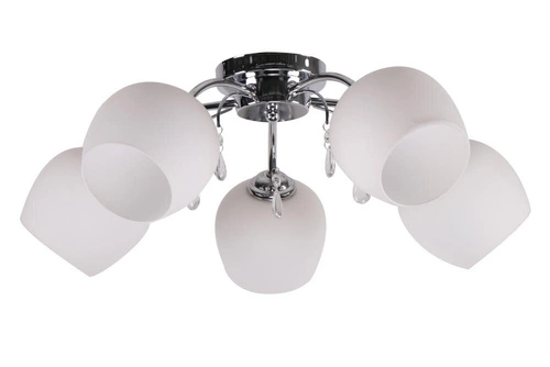 Lampa wisząca Zachera 5x40W E27 biały