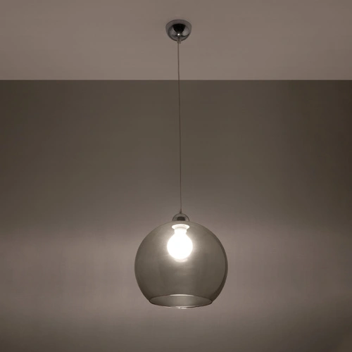 Lampa wisząca kula BALL grafitowa szklana nowoczesna do salonu kuchni jadalni