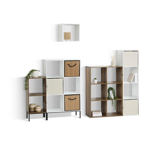 Pudełko materiałowe do regału Stemy czarne 31x31x31cm na zabawki i akcesoria 5five