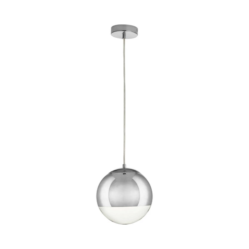 Lampa wisząca kula szklana chromowana FLASH S Step into Design do salonu i nad wyspę
