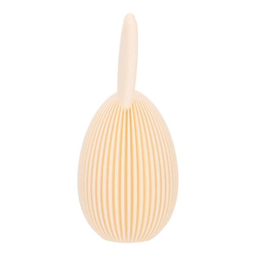 Figurka wielkanocna Jajko z uszami duże Intesi beżowe minimalistyczna dekoracja na stół lub komodę