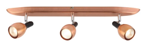 Lampa sufitowa Cross listwa 3x50W GU10  miedziany