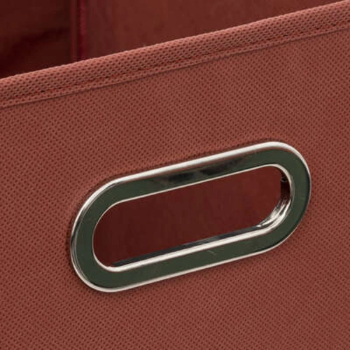 Pudełko materiałowe do regału 31x31 cm z metalowym uchwytem 5five simply smart terracota